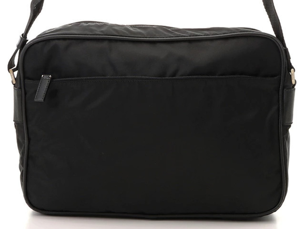 Prada Tessuto Saffiano Leather shoulder bag black